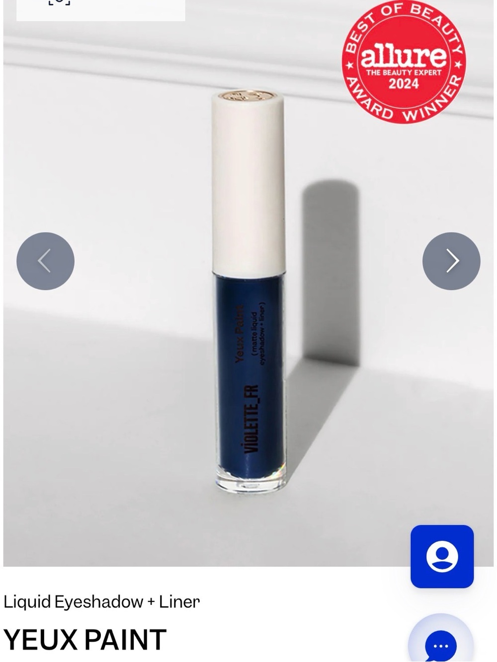 (NWT) Violette_FR Yeux Paint Matte Liquid Eyeshadow - Ciel de Nuit - Deep Navy